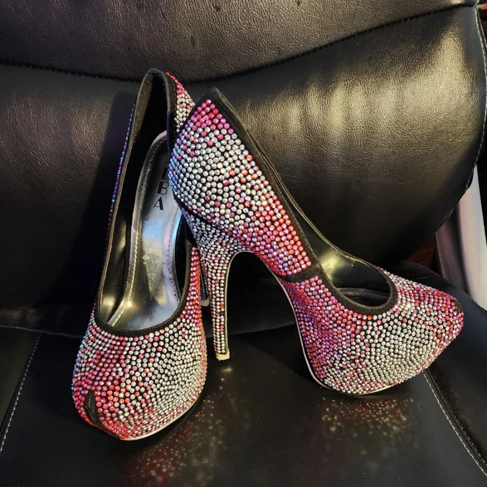 EUC Alba Rhinestone Platform Heels - Picture 7 of 7